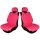 2-teiliges Trikot-Sitzbezug-Set – Klassisch – Pink