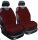 2-teiliges Trikot-Sitzbezug-Set – Klassisch – Bordeaux
