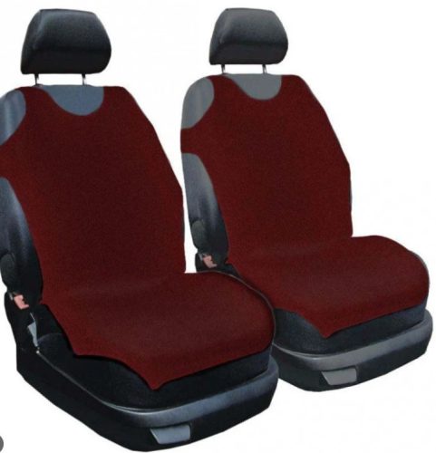 2-teiliges Trikot-Sitzbezug-Set – Klassisch – Bordeaux
