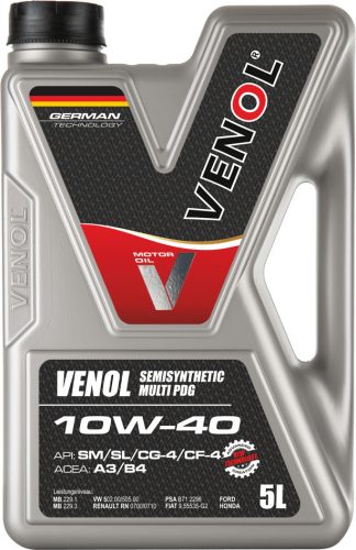 VENOL SEMISYN, MULTI PDG 10W40 5L