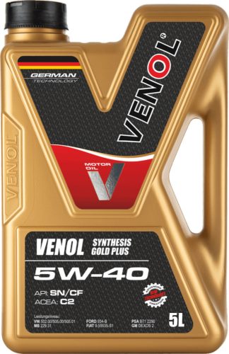 VENOL SYNT, GOLD PLUS 5W40 C2 5L