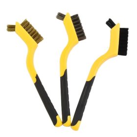 3-teiliger Bürstenset Kupfer / Stahl / Kunststoff