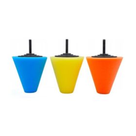 3-teiliges Kegelpolierschwamm-Set, 150 mm
