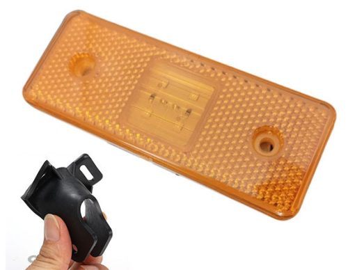 Breitenleuchte 6 LED mit Halterung - Gelb 12-24V - E-Kennzeichnung
