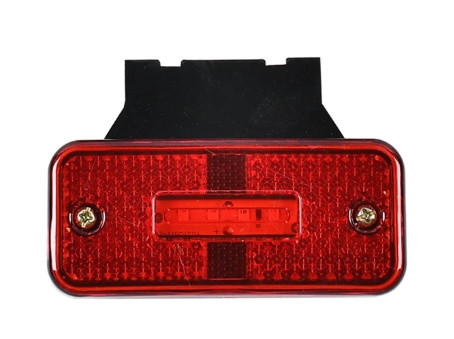 Breitenleuchte 4 LED Rot 12-24V - E-Kennzeichnung